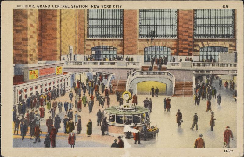 an illustration of grance central station's interior